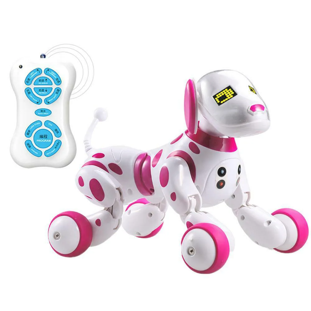 RC робот собака обучающая светодиодная Интерактивная говорящая Поющая танцевальная интеллектуальная электронная игрушка питомец умный подарок на день рождения милые животные