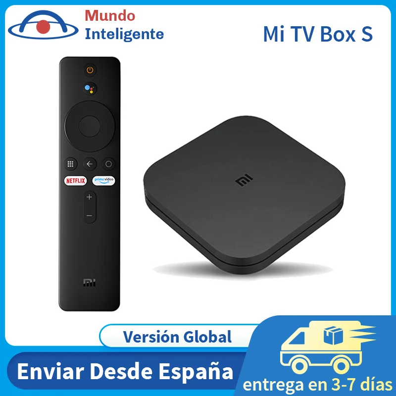 ТВ-приставка Xiaomi Mi Box S 4K HDR Android TV 8 1 Ultra HD 2G 8G WIFI Google Cast Netflix IPTV телеприставка 4