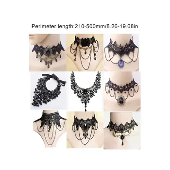 

Lace Necklace Joker Necklace Lace Jewelry Exquisite Elegance Delicate Pattern Inlaid Jewelry Unique 1pcs