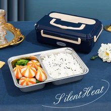 

12-24V 110/220V Lunch Box Food Container Portable Electri Food Warmer Heater Rice Container Dinnerware Sets For Home Car Use