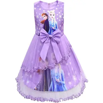 

Fashion 2020 Dress For Girls Princess Dresses Cosplay Costume Kids Anna 2 Snow QUEEN Christmas Halloween Party Cute Nice Gift
