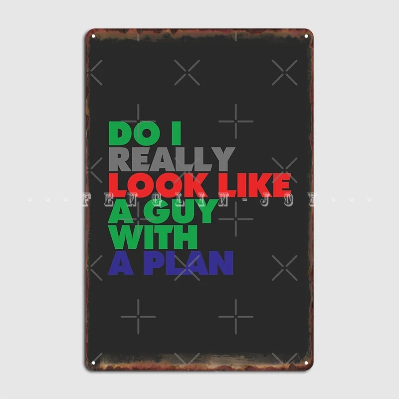 Do I Really Look Like A Guy With Plan! Heath Ledger Metal Sign Cinema Garage Living Room Classic Poster Tin Posters | Дом и сад