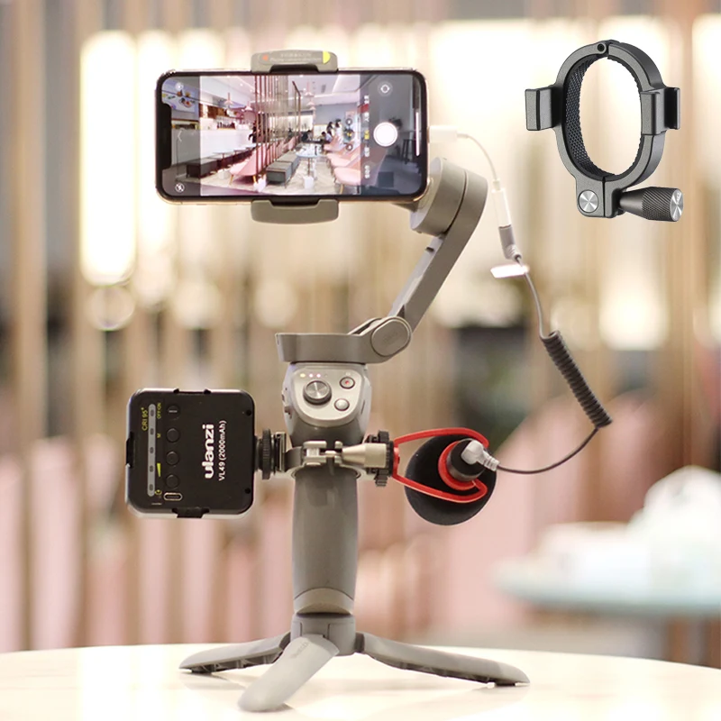 UURig двойной кронштейн для холодного башмака адаптер DJI Osmo Mobile 3 Аксессуары