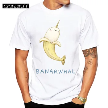 

Banara whale Printed Men T Shirt 2019 Fashion Hipster Tee Shirts Short Sleeve Casual Tops Funny T-Shirt