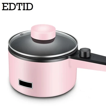 

EDTID Multifunctional Electric Cooker Hotpot Mini Non-stick Food Noodle Cooking Skillet Egg Steamer Soup Heater Pot Frying Pan
