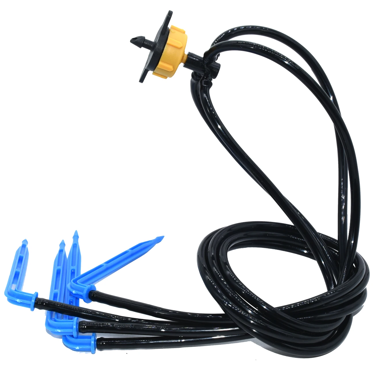 KESLA 5M-100M 2LPH Pressure Compensation Emitter Watering Kits for Agriculture Greenhouse Drop Drip Irrigation System w/ Puncher