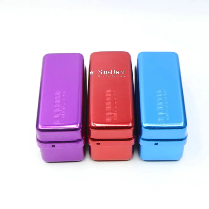 

1Pcs Dental 72 Holes Endo box Dental Aluminum Disinfection Box Autoclave Sterilizer Case Diamond Burs Holder for Endo Files