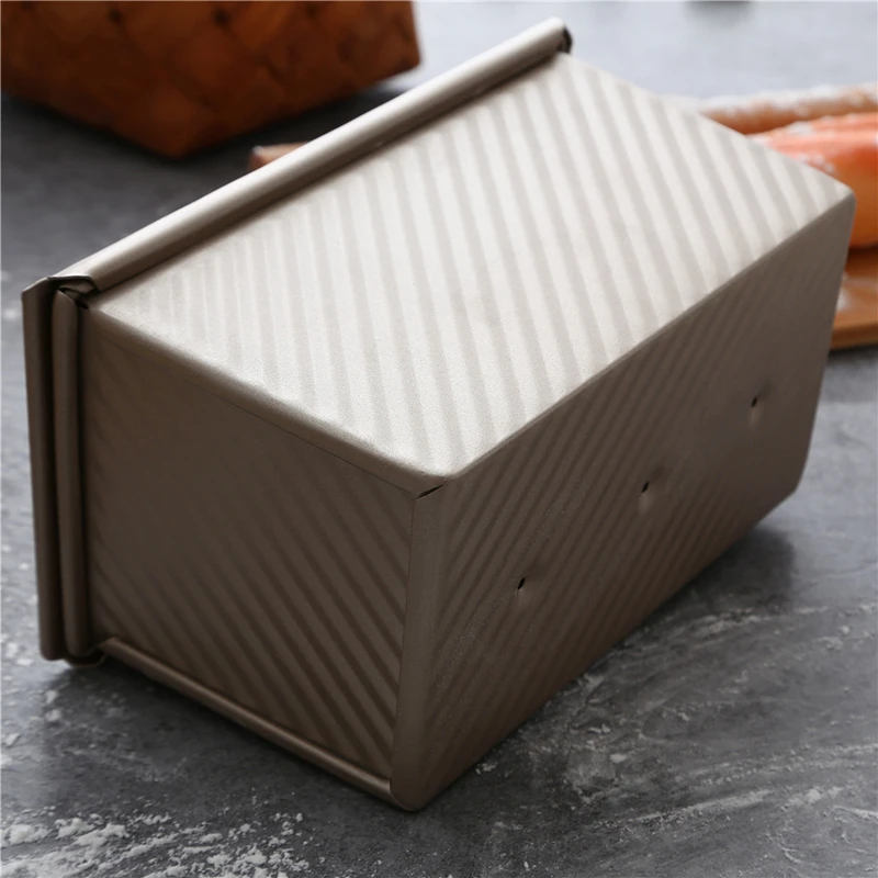 CHEFMADE-250g-300g-450g-Toast-Mold-Toast-Box-Box-with-Lid-Non-stick-Pan-Cake-Toast.jpg Chefmade 250 G 300 G 450 G Pirítós Penész Pirítós Doboz Fedőlap Nélküli Serpenyő Torta Otthoni Konyhai Kiegészítők Sütőeszközök - Image 4
