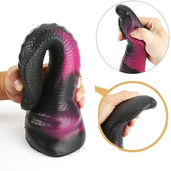 New Arrival Snake Anal Plug Dildo Sex Toys For Women/ Men Strap On Long Butt Plug Prostate Massage Big Animal Dildo Anal Toys 2