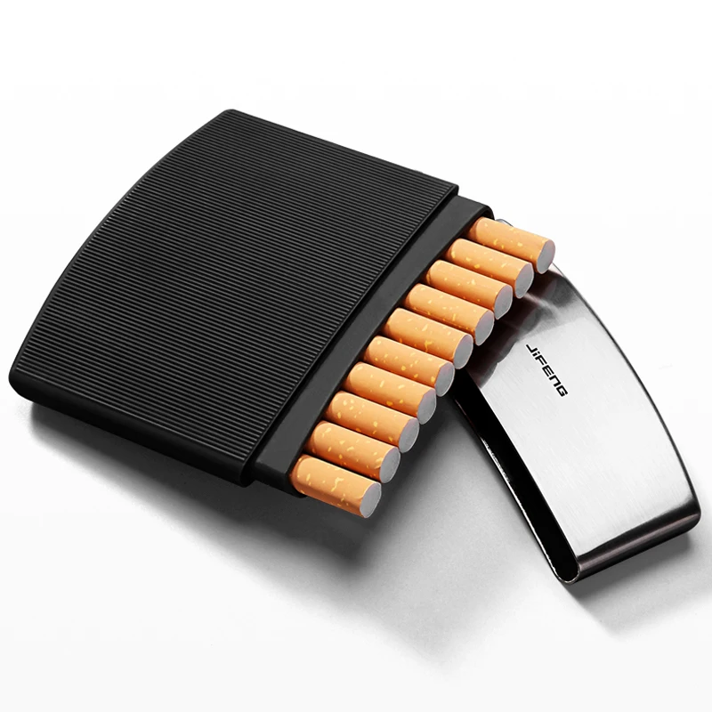 

Бесплатная доставка, коробка для сигарет JIFENG, табак, хьюмидор, контейнер для хранения емкостью 10 шт. сигарет, искусственная табачная коробка, много дизайнов