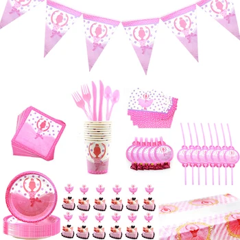 

Ballet Dancing Girl Party Supplies Paris Dancing Girl Birthday Decoration Children Girl Birthday Supplies