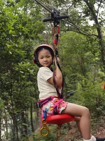 Outdoor Children's Zipline Pedal Swing Seat