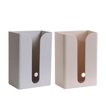 

1Pc Traceless Tissue Holder Wall-Mounted Tissue Box Napkin Box Storage Rack Tissue Storage Box for Home