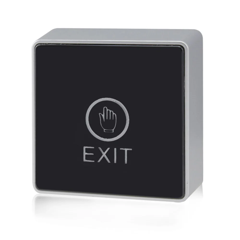 86*86mm Hintergrundbeleuchtung Push Touch Exit-Button Infrarot Kontaktlose Tür Release Schalter für access Control System Mit LED anzeige