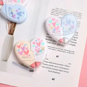 

JIANWU 2pcs/set 10m High capacity heart shape correction tape Creative kawaii Examination Correction tape School supplies