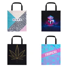 Zohra поперечная граница для экологически чистой холщовой сумки 3D цифровой печати внешней торговли настраиваемый шаблон сумка для переноски Shou