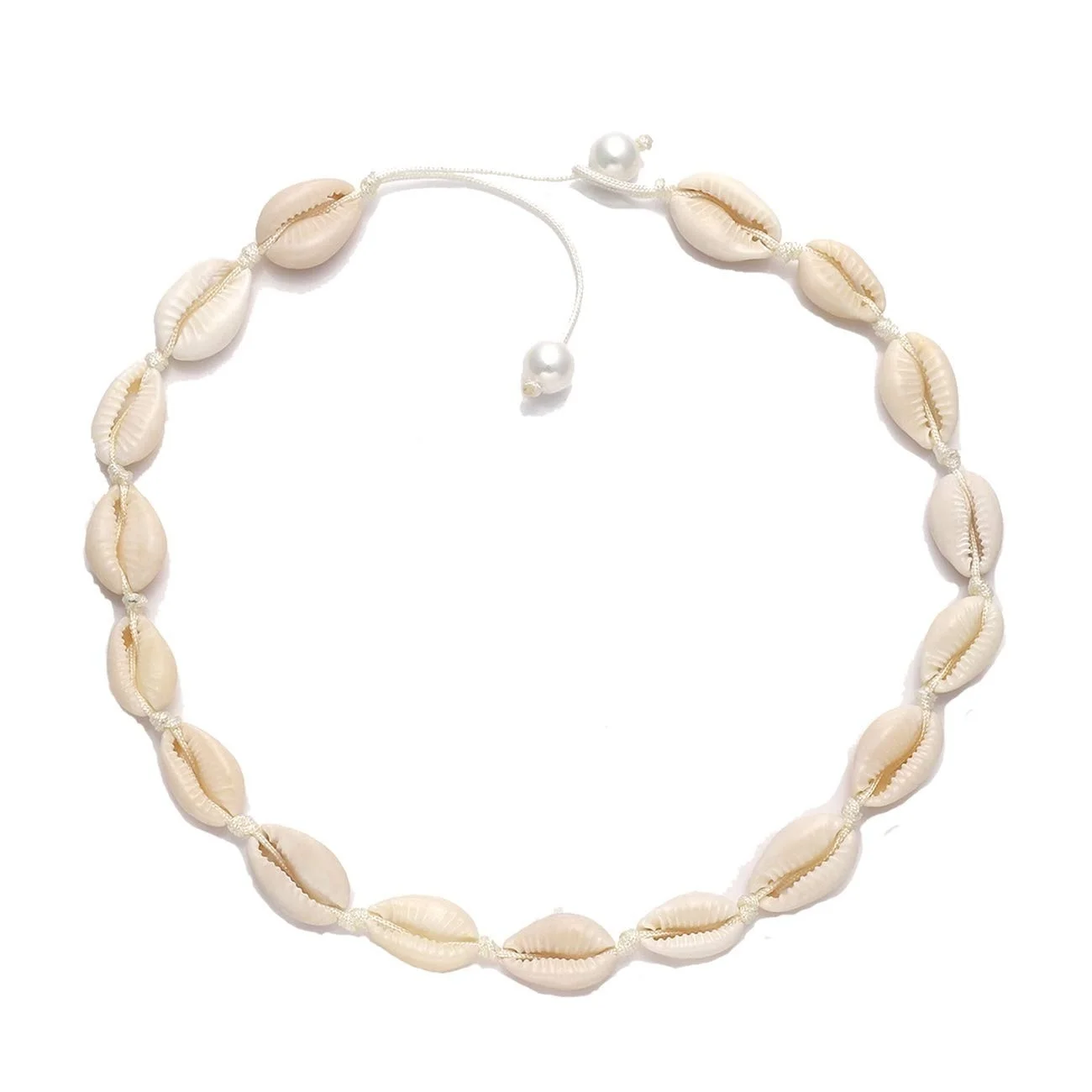 

Women's Necklace Hawaiian Shell Pearl Short Necklace Necklace Statement Adjustable Necklace Set Men's Shell Short Necklace