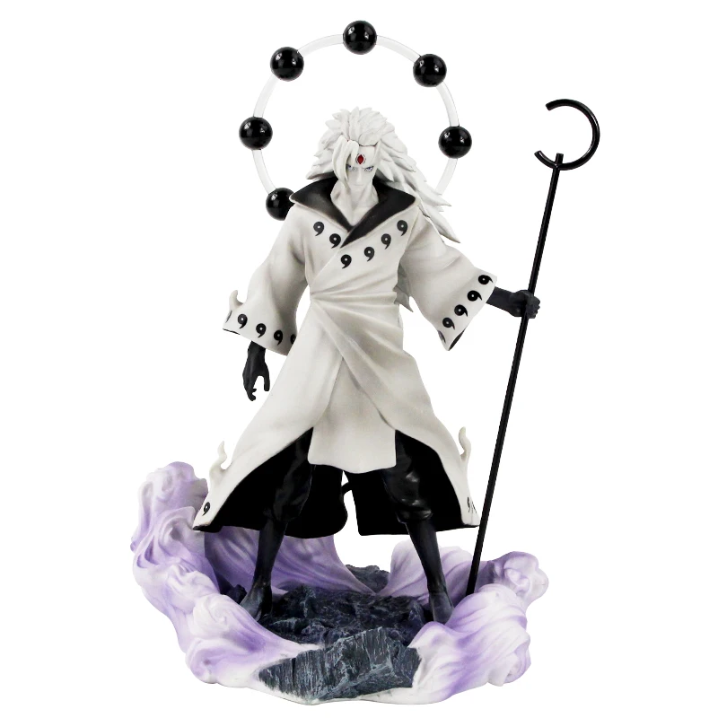 Наруто Шипуден фигурка madara Uchiha Obito Rikudou Sennin Mode с оружием аниме Коллекционная модель игрушки