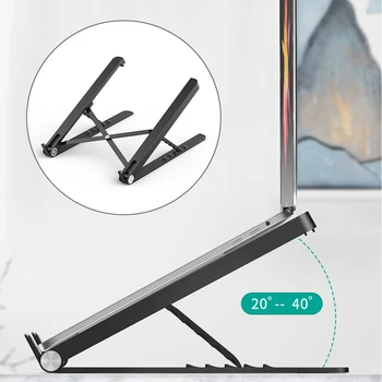 

Laptop Accessories for Macbook Pro Laptop Stand Adjustable Notebook Holder Folding Portable Notebook Stand Office Lapdesk