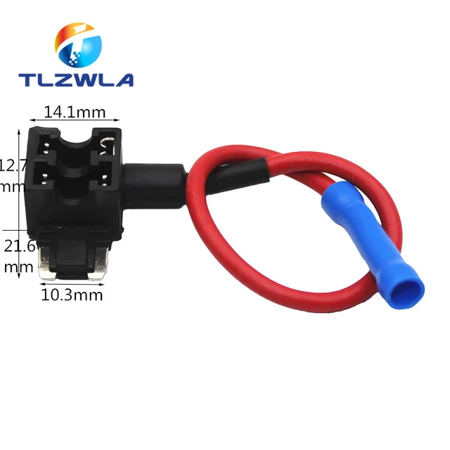 12V MINI SMALL MEDIUM Size Car Fuse Holder Add-a-circuit TAP Adapter with 10A Micro Mini Standard ATM Blade Fuse Micro