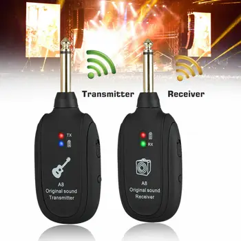 

Advanced Wireless System Guitar Transmitter+Receiver Rechargeable UHF 20Hz-20kHz Electric Musical Instrument