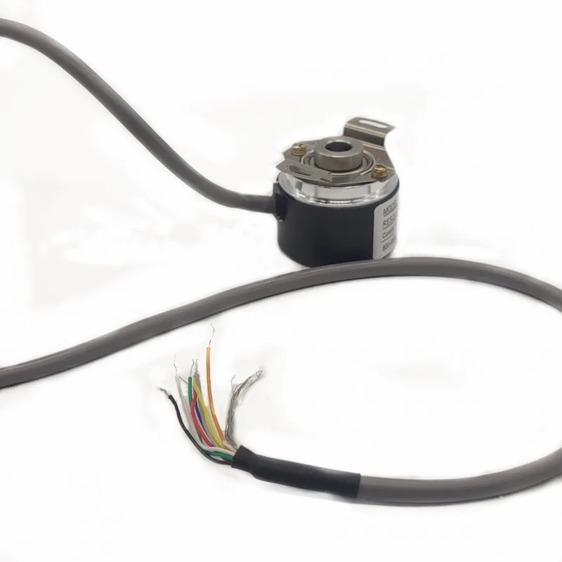 Encoder Measuring Wheel New NEMICON Encoder HES-02-2MD 2MHC 2MHT 6MM 8MM Hollow Shaft 2500PPR 1024PPR 1000PPR 360PPR Incremental Rotary Encoder
