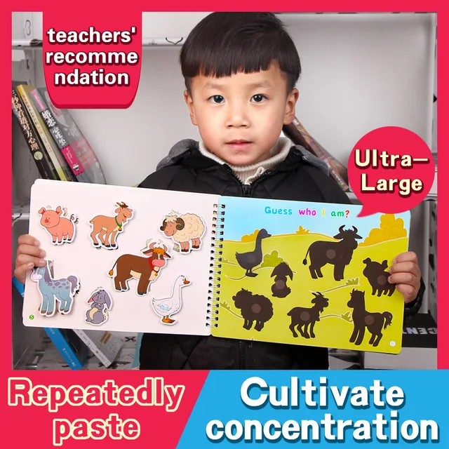 Quiet Busy Book Montessori Toys For Toddler Preschool Activity Binder Busy Board Autism Early Educational Learning Toys For Baby