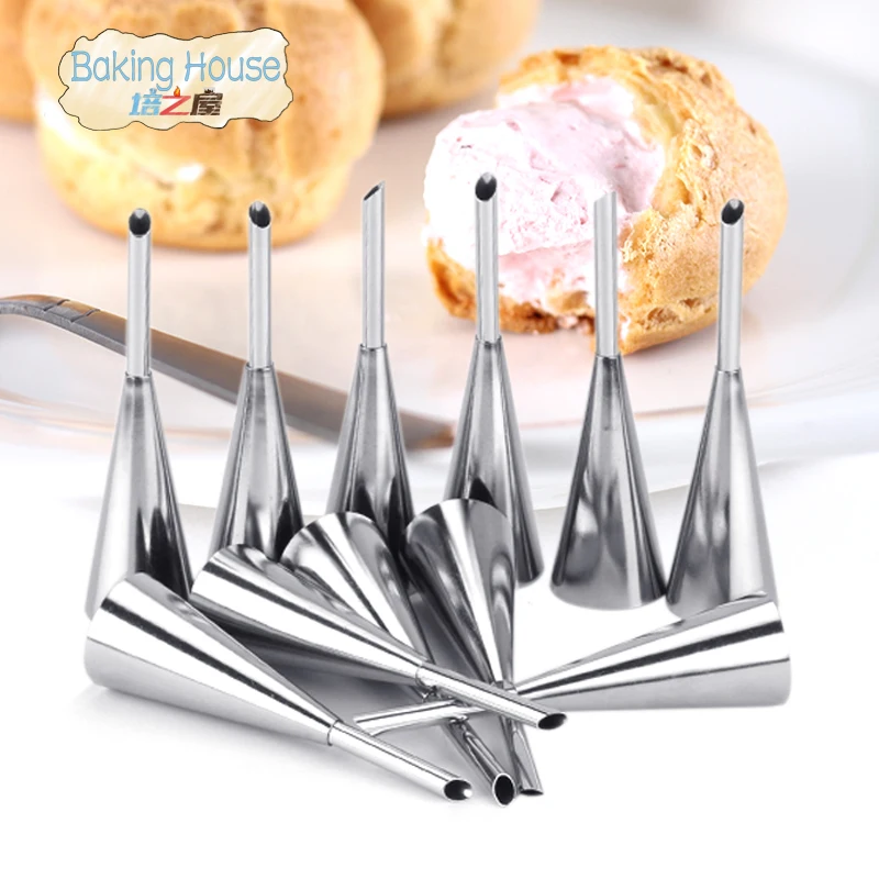 1pc Stainless Steel Puff Nozzle Tip Long Cake Decorating Sugar Craft Icing Piping Pastry Tips Syringe Machine | Дом и сад
