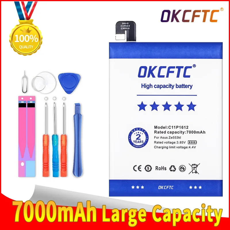 

C11P1612 Original Battery For ASUS Zenfone 4 Max pro plus ZC554KL X00ID 5.5" 7000mAh High Capacity +Tools