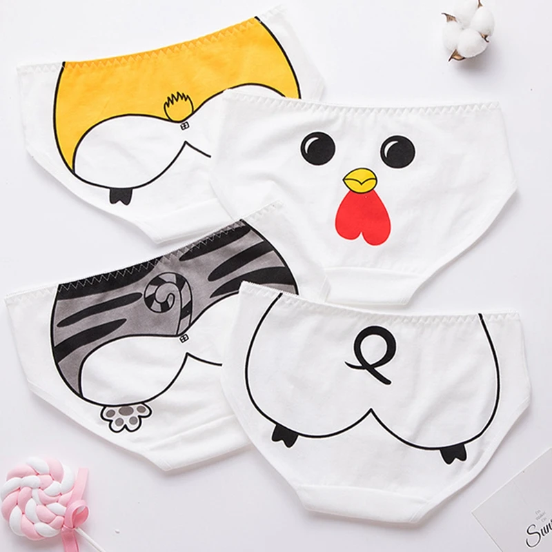 Милые Мультяшные трусы для девочек с принтом kawaii женские трусики нижнее белье