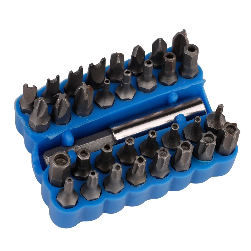 

33pcs Electric Screwdriver Bit Set Safety Screws Hex Screws Bit Portable Repair Tool Kit Chromium Vanadium Steel Magnetic Shaped