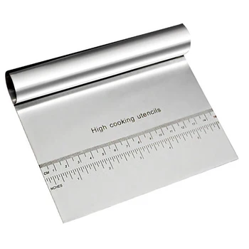 

Stainless Steel Smoother Cake Scraper Cutter Flour Pastry Scraper Kitchen Cake Blade Baking Kitchen Tool Decoration