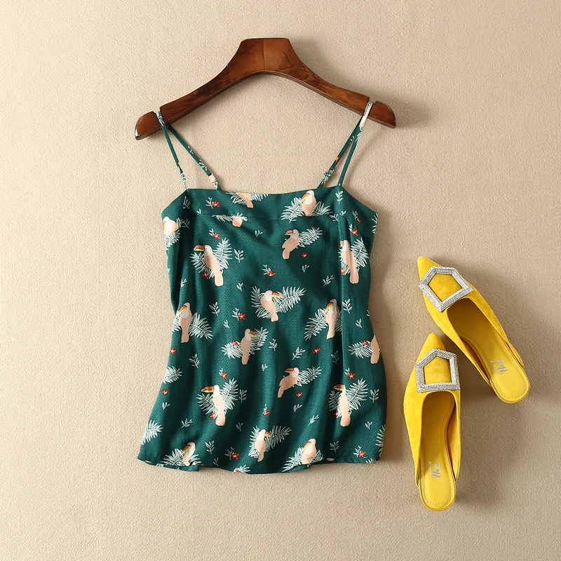 Женские топы Viscion Toucan с принтом сзади и бантом на бретельках|Топы| |