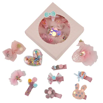 

2020 New Korea Style Sweet Children's Hairpin Princess Crown Set Cute Flowers Barrettes for Women Fashion Jewelry Accessories