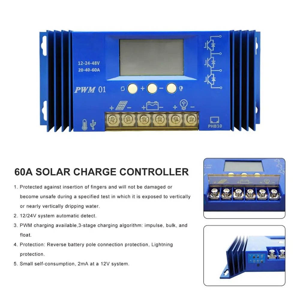 ECOworthy 800W Off Grid полная система солнечных панелей + 4 струнный комбайнер PV Box 3000W