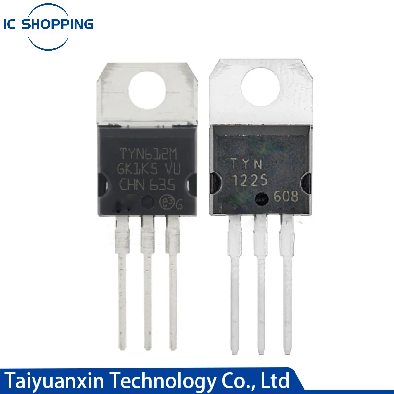 10PCS SCR Tiristor Unidirecional TYN412 TYN610 TYN612 TYN616 TYN625 TYN640 TYN812 TYN825 TYN1225 TO220