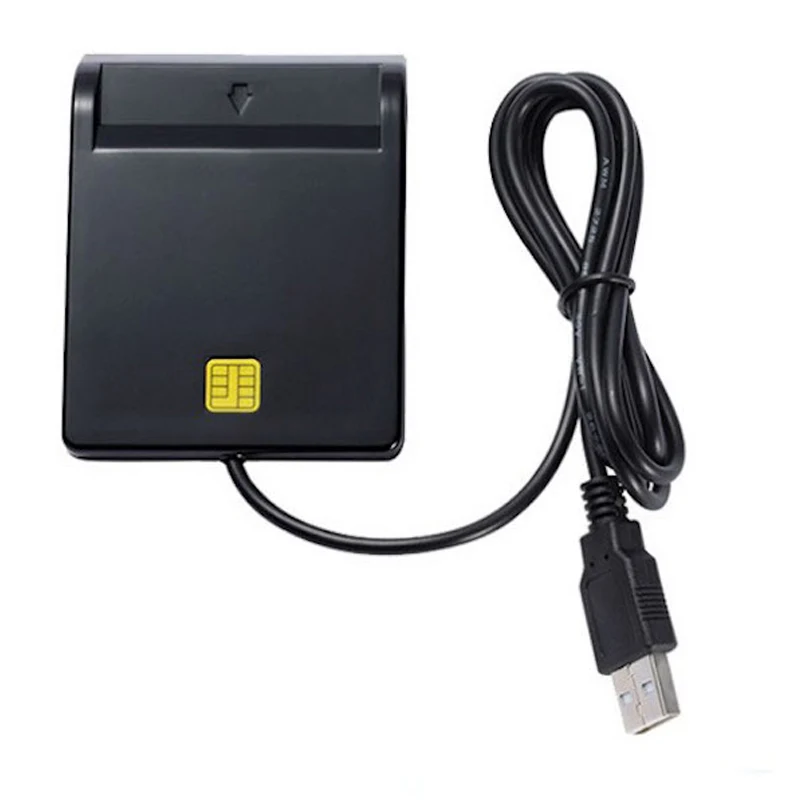 USB 2.0 Credit Card Reader Chips IC Cards Writer With SIM Slot For Smart Cards PR Sale
