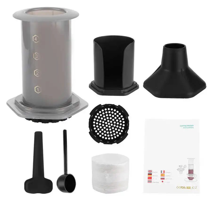 friendly capsulas de cafe recargables dolce gusto Portable Integrated Coffee Press Maker with 400Pcs Filter Paper for Home | Дом и сад