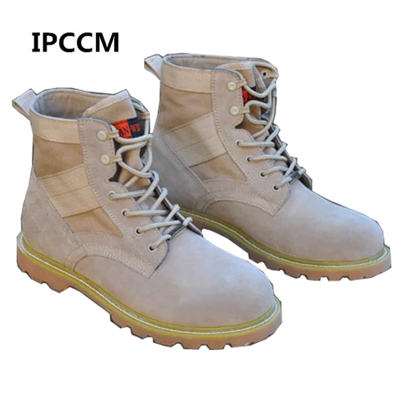 

Winter Autumn Men Military Boots Quality Special Force Tactical Outdoor Combat Ankle Boots Army Desert Genuine Leather Boots