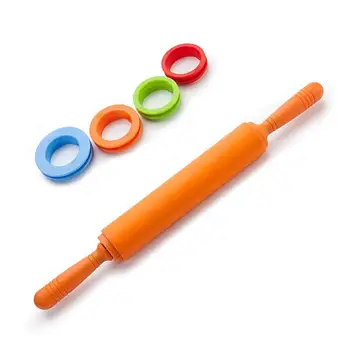 

2020 New Kitchen Adjustable Rolling Pin Stainless Steel Fondant 43cm Rolling Pin Cake Roller Dough Rolling Pin Bakeware Tools