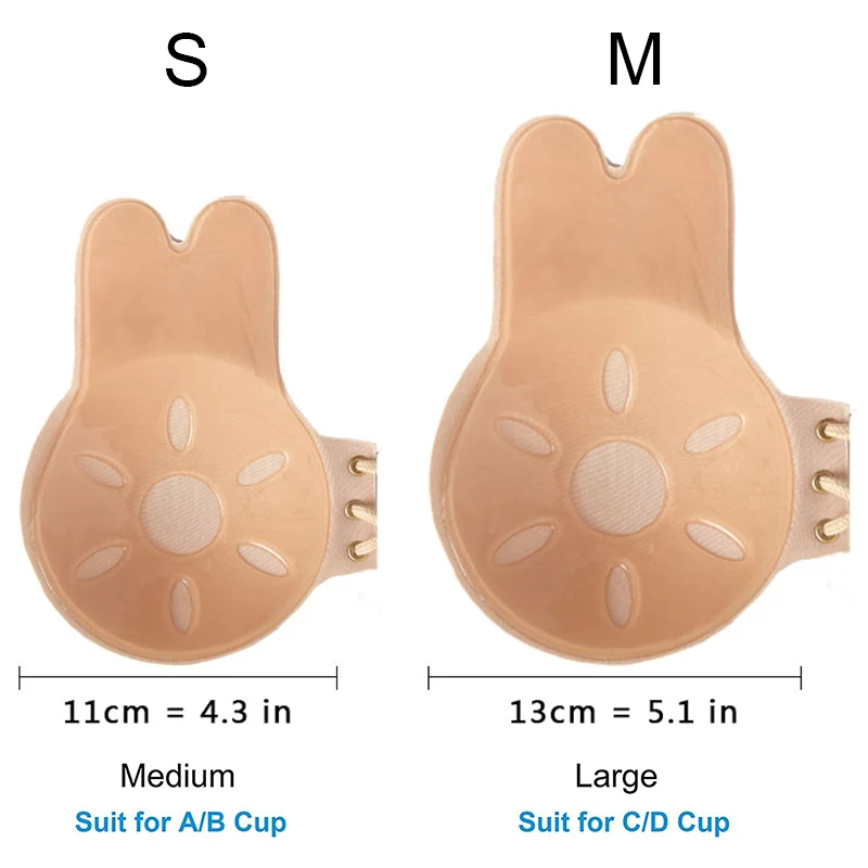 Women Sexy Strapless Instant Breast Lift Invisible Silicone Push Up Bra Woman Accessories Ball Gown Swimsuit Need Nipple Cover