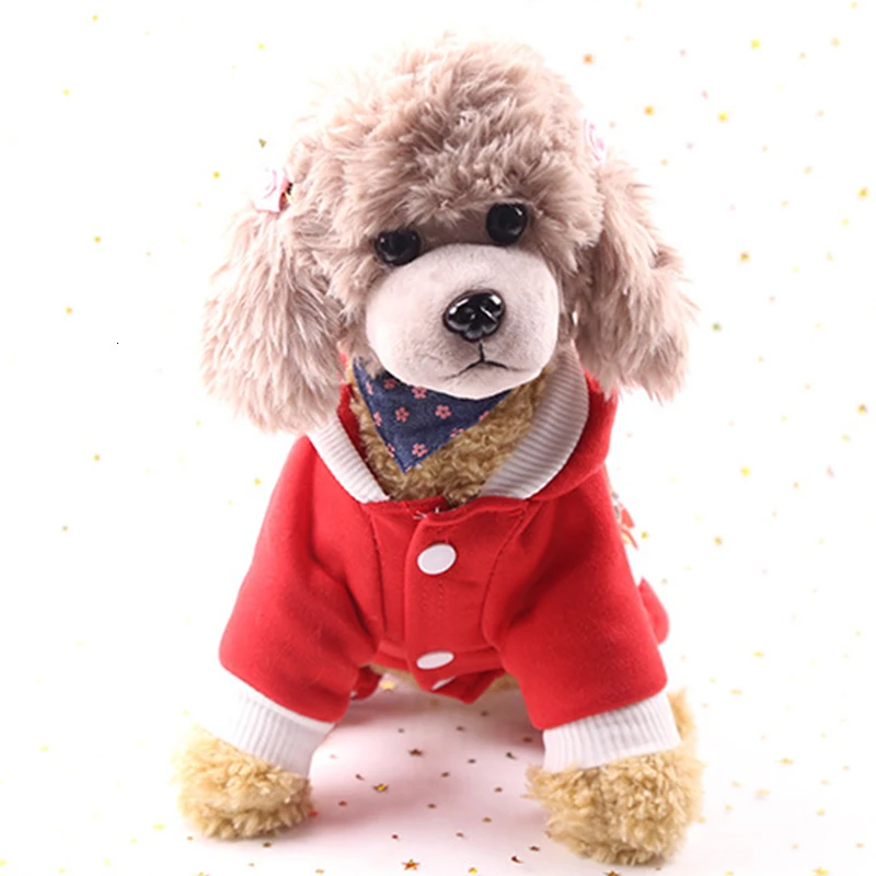 Рождественская Одежда для животных для собак, одежда для чихуахуа, Зимний Рождественский костюм для собак, Одежда для питомцев, одежда для кошек на Хэллоуин, пальто с капюшоном 30