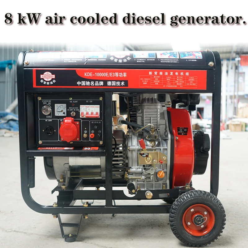 Diesel Generator Air Cooled Diesel Generator Single Cylinder 8 Kw Diesel Generator Household Open Rack Unit Generator - Diesel Generators - AliExpress