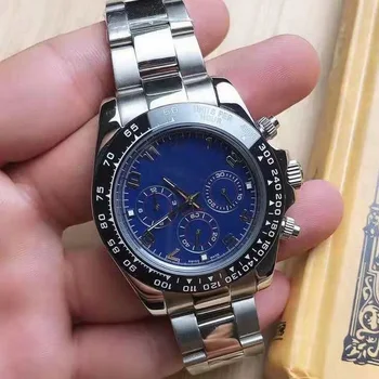 

luxury watch men 39mm AAA DAY TONA Automatic machinery No battery Stainless steel sweeping small dials work watches S31