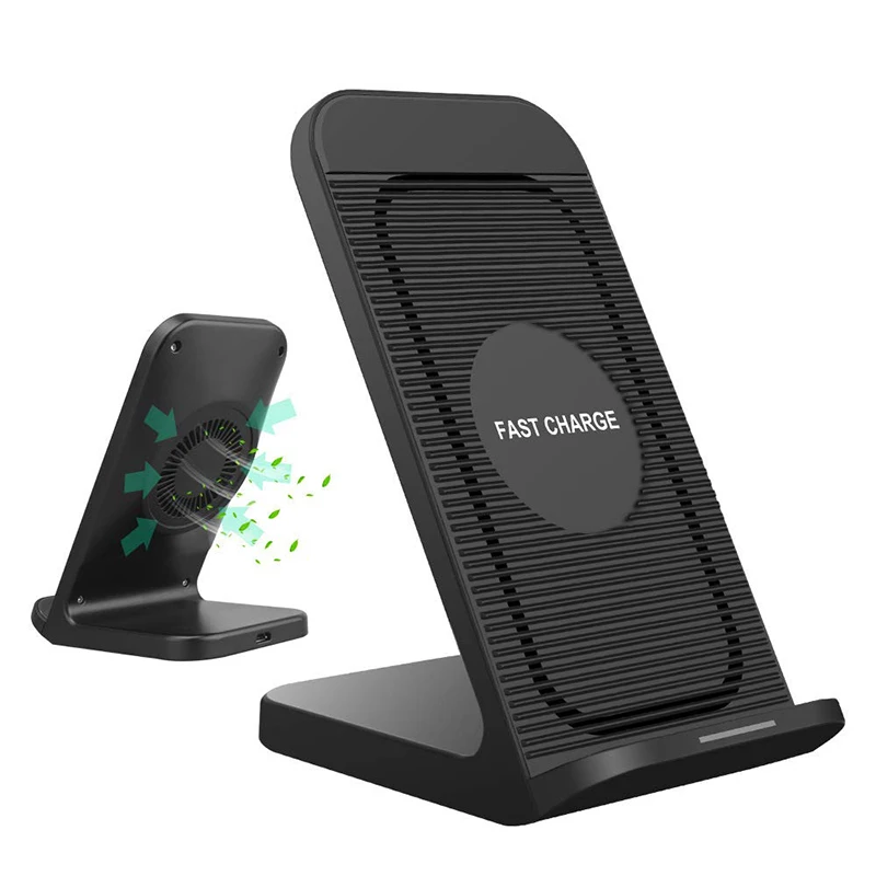 

Qi Wireless Charger Stand Fast Charing Station dock Charge Pad for Iphone X XS MAX XR Sansumg S9 Note 9 8 Huawei P30 Pro Xiaomi