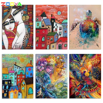

ZOOYA Diamond Embroidery DIY Diamond Painting Abstract Art Woman Diamond Painting Cross Stitch Rhinestone Decoration CJ521