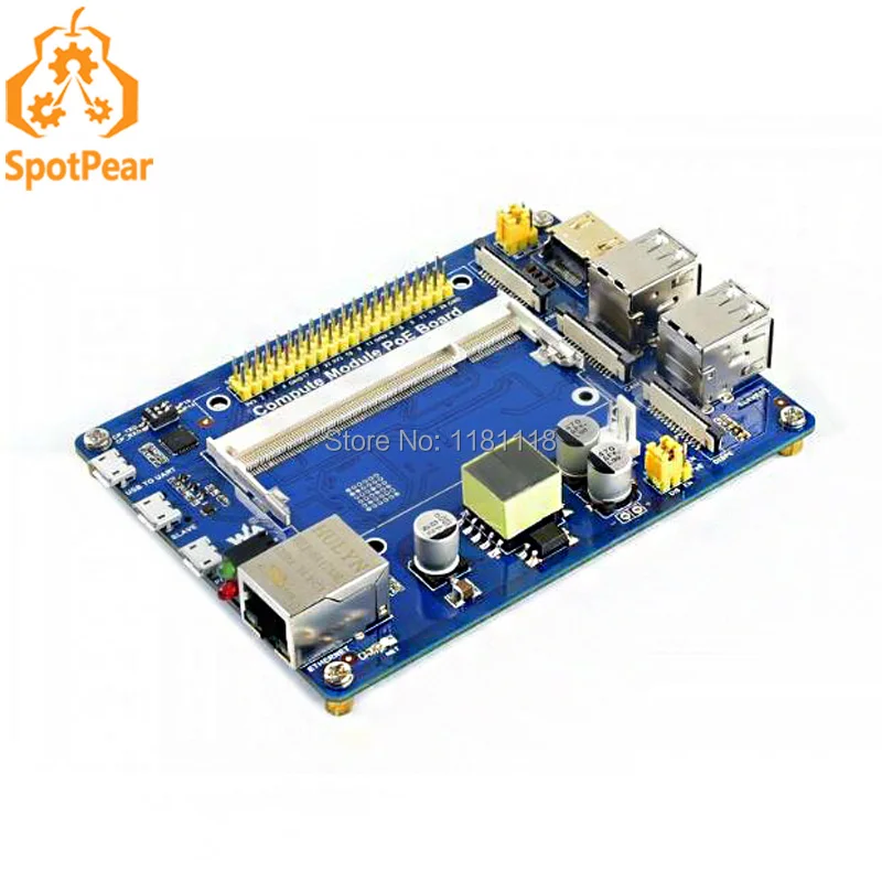 Компьютерный модуль io Плата с функцией poe, для raspberry pi cm3/cm3l/cm3 plus/cm3 plus lite