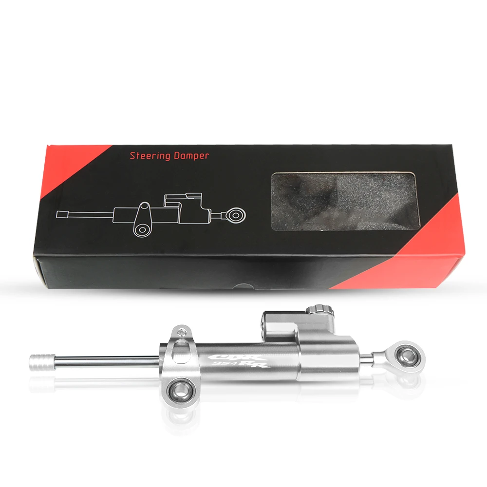 Silver-Silver Для HONDA CBR954RR CBR954 RR CBR 954 RR 2002-2003 Универсальный алюминиевый мотоциклетный демпфер рулевое управление стабилизация безопасности - Цвет: Silver-Silver