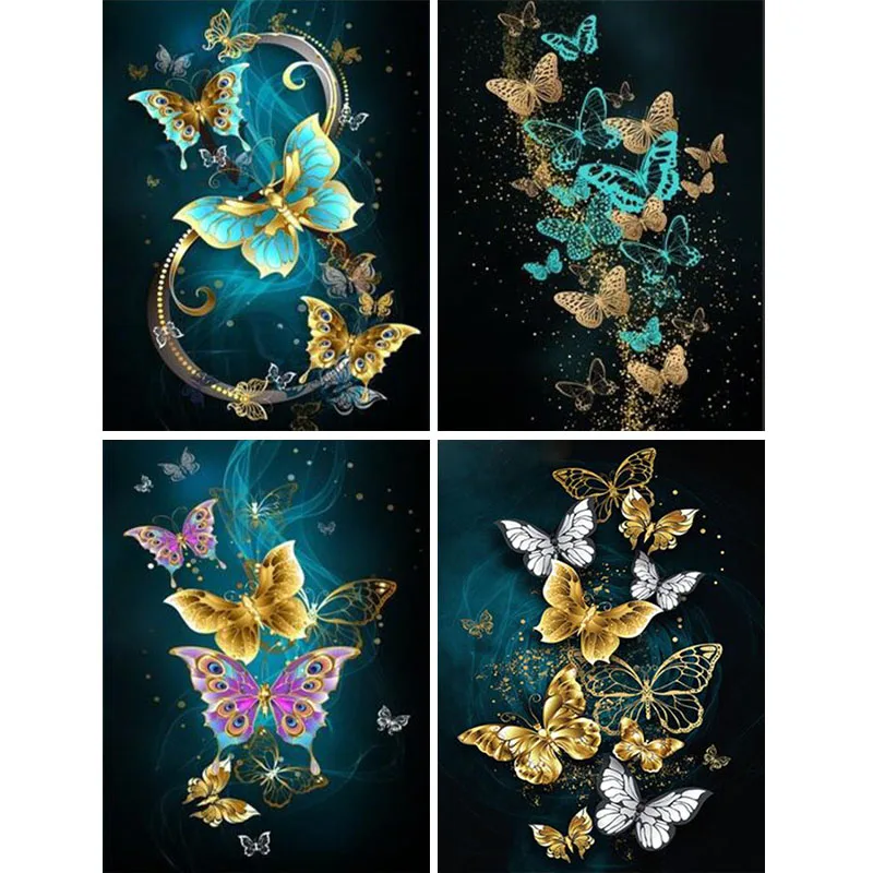 Diamond Painting Animal Butterfly 5D DIY Square/round Embroidery Rhinestone Cross Stitch Home Decoration | Дом и сад