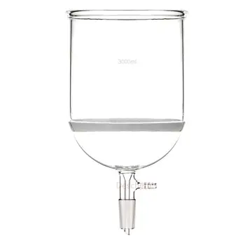 

3000ml,24/40,Glass Buchner Funnel,3L Core Filter Disk,10mm Vacuum Adapter,Lab Glassware